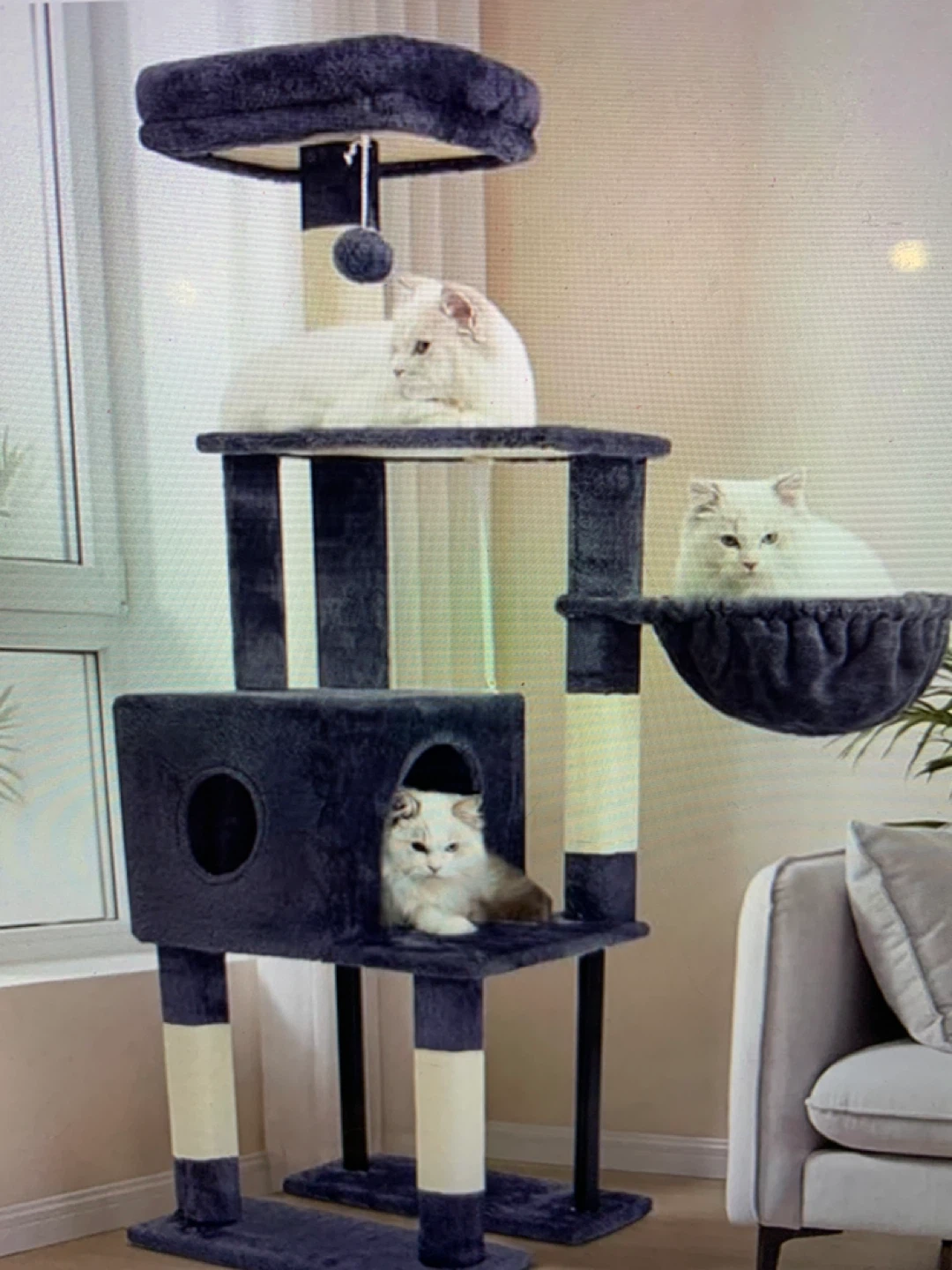 Heybly HCT200SG Cat Tree - Smoky Gray
