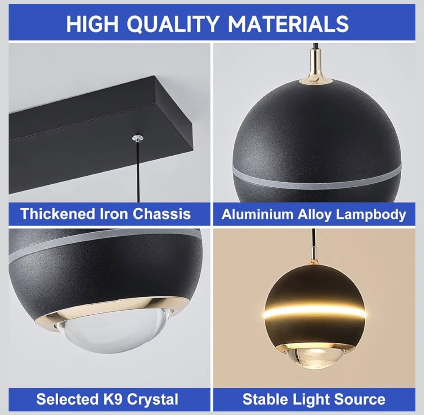 Modern 5-Light Pendant Chandelier with Remote - photo 2