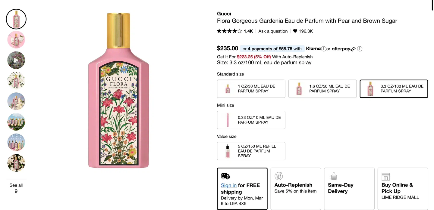 Gucci Flora Gorgeous Gardenia Eau de Parfum 3.3 oz - photo 4