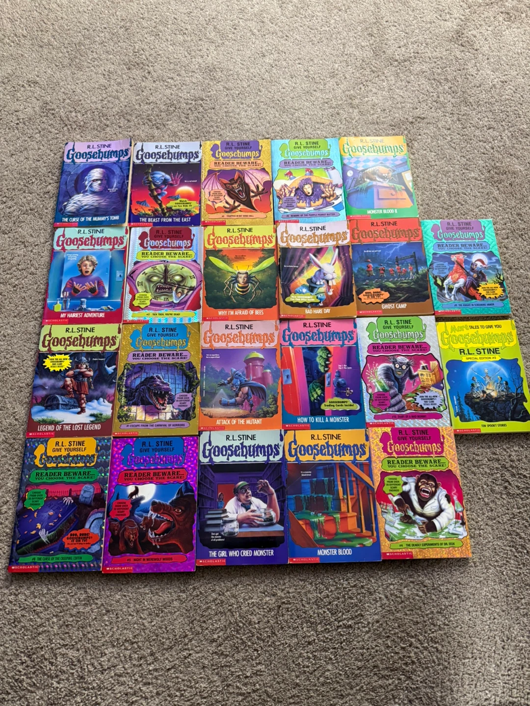 R.L. Stine Goosebumps Books Collection