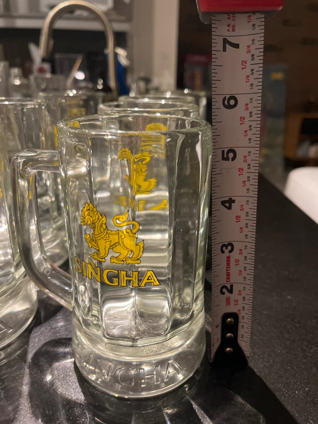 Singha Pint Glasses for Water or Beer ( Set of 8 ) - photo 3