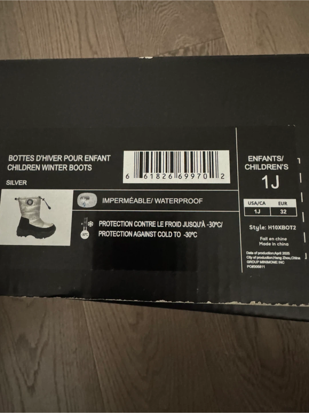 Deux par Deux Children's Silver Winter Boots - Size 1J - photo 5