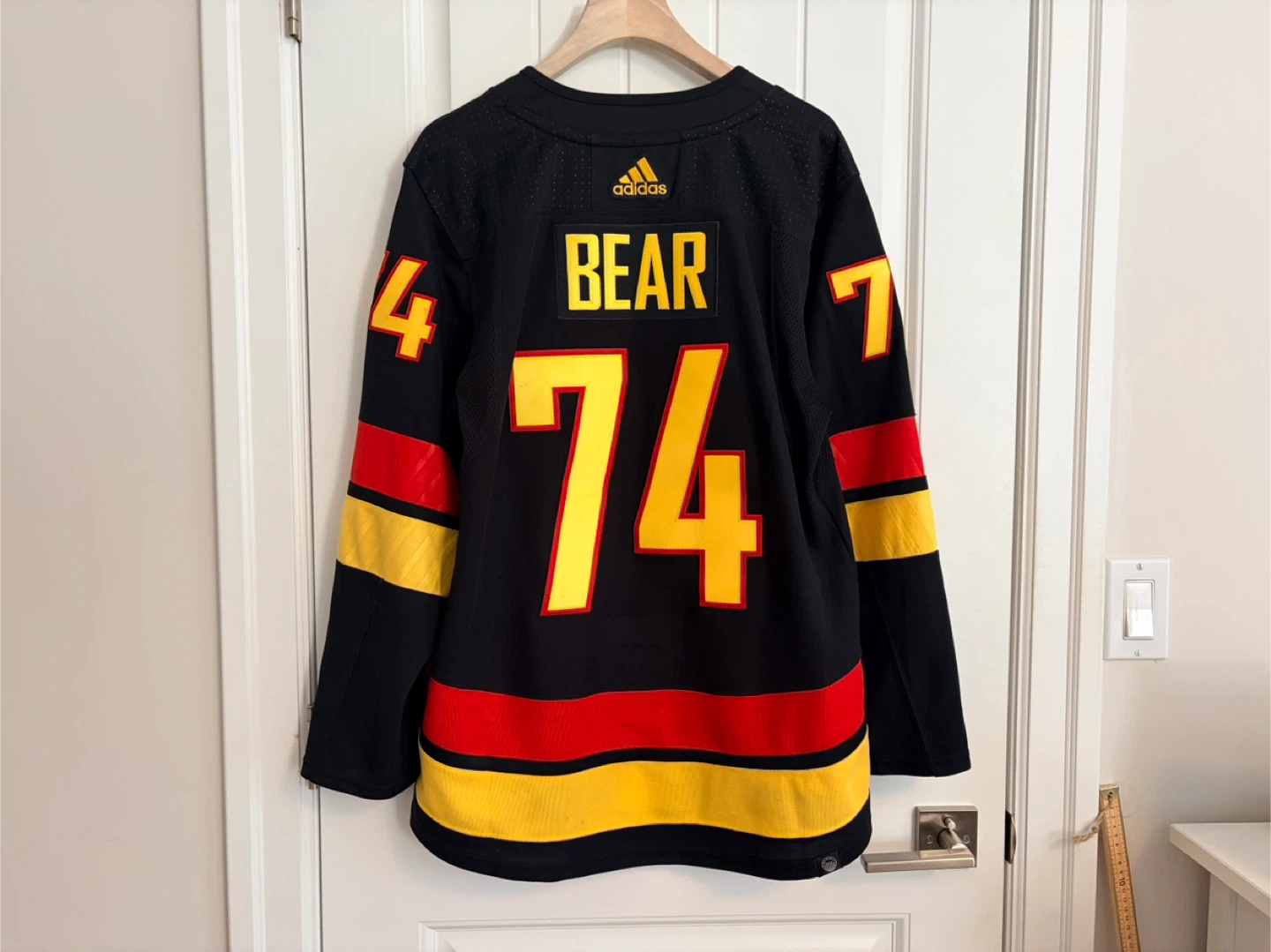 Authentic Adidas Vancouver Canucks Ethan Bear Skate Jersey 46