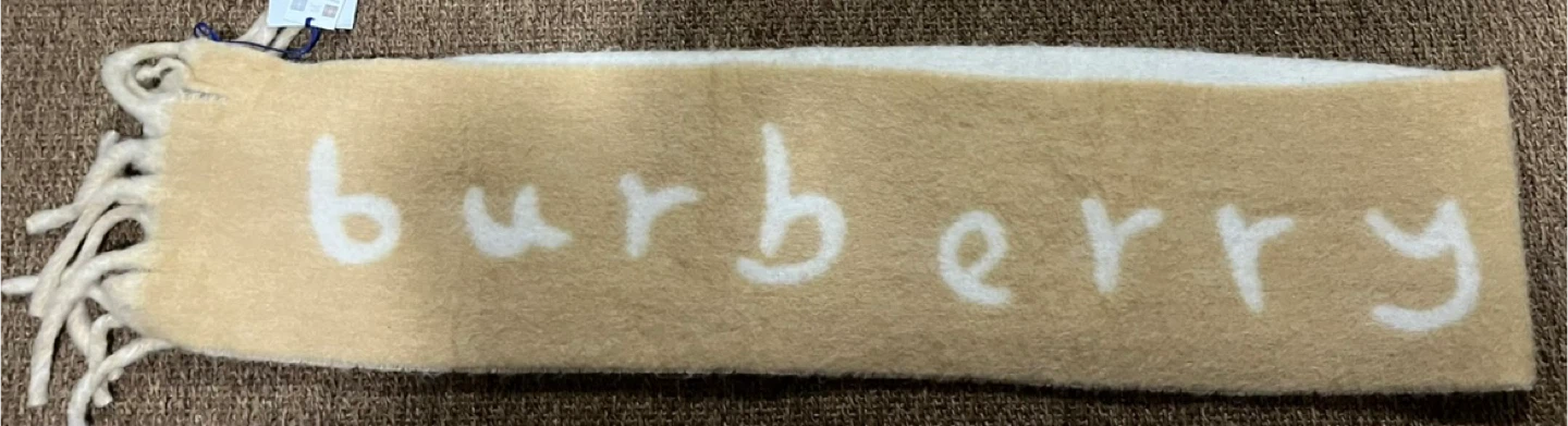 Burberry Beige Jacquard Scarf