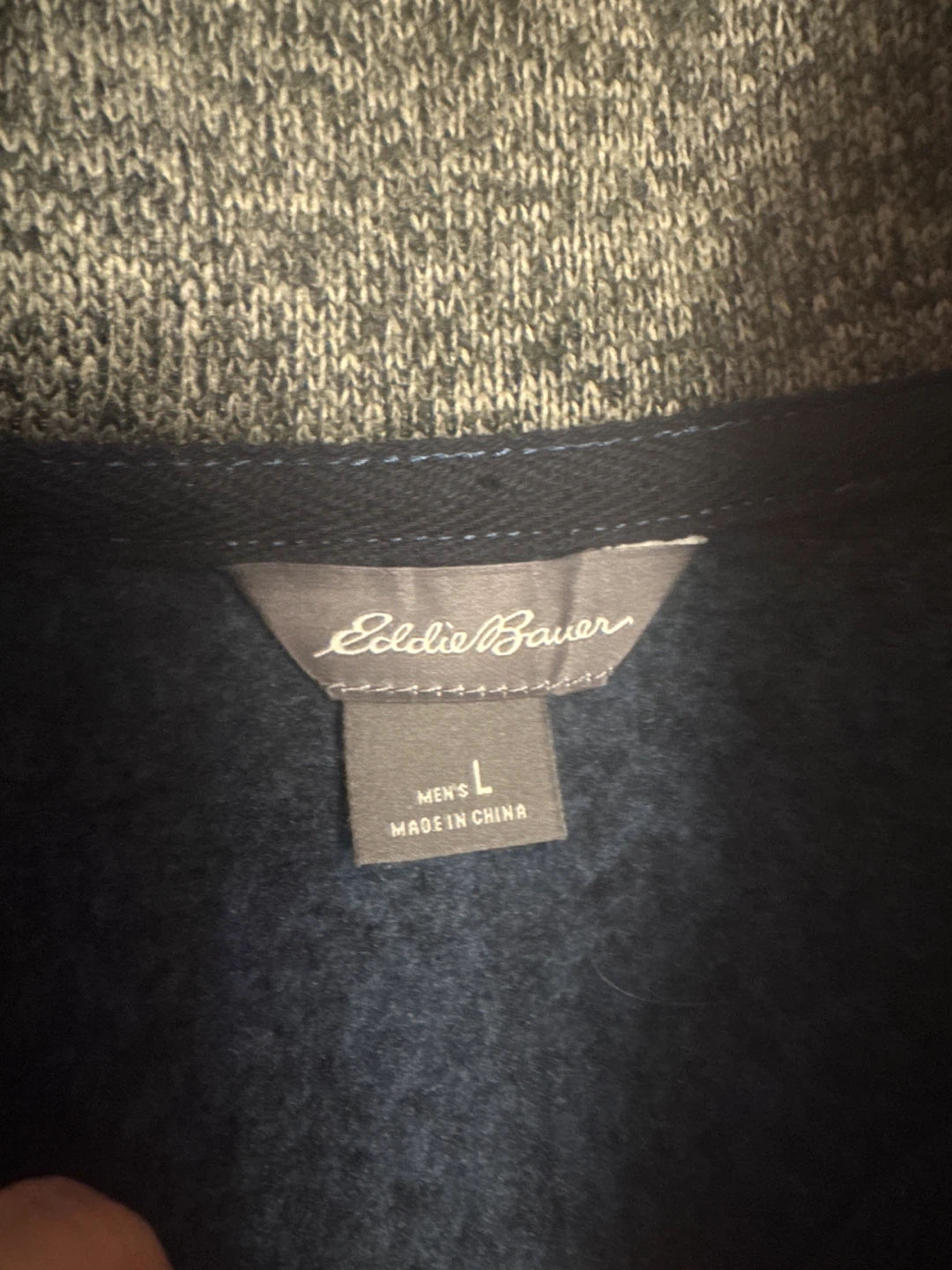 New- Eddie Bauer Men's 1/4 Zip Pullover Sweater - Size L - photo 2