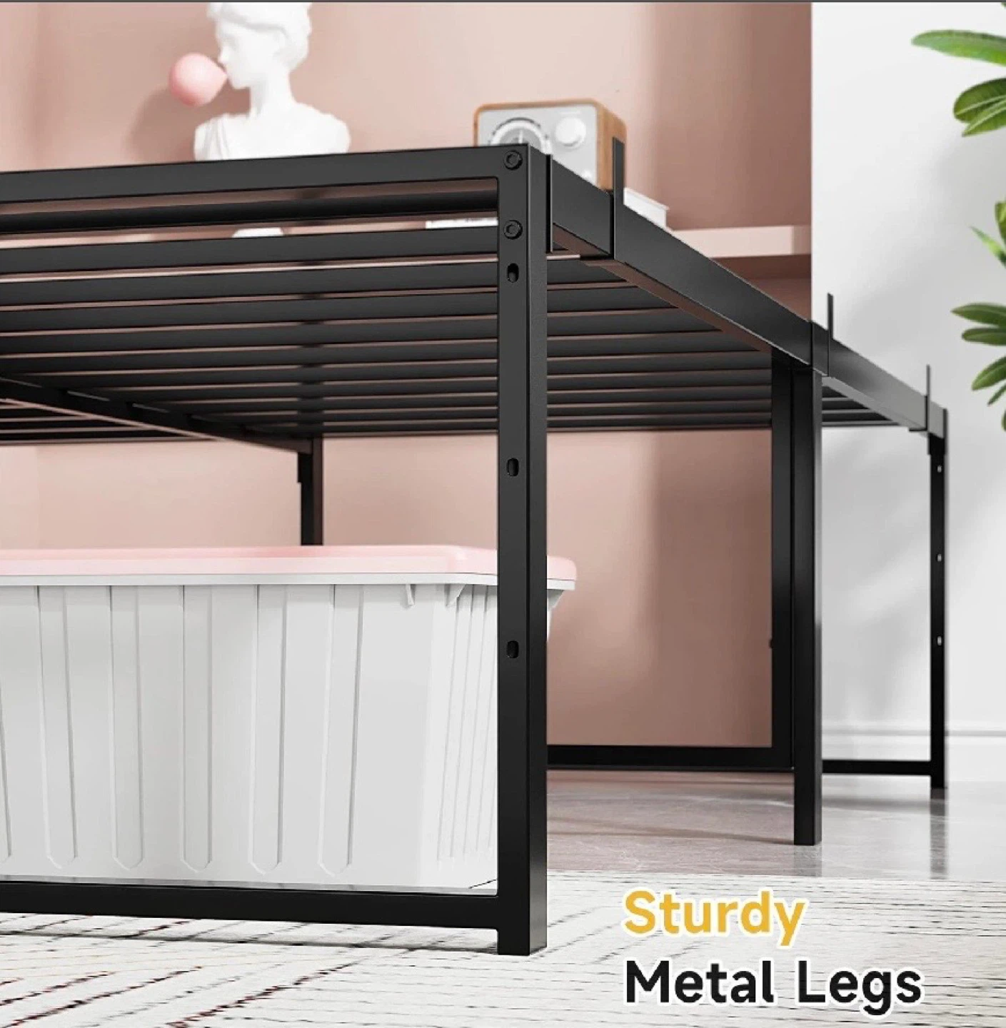Queen Size Metal Bed Frame - photo 4