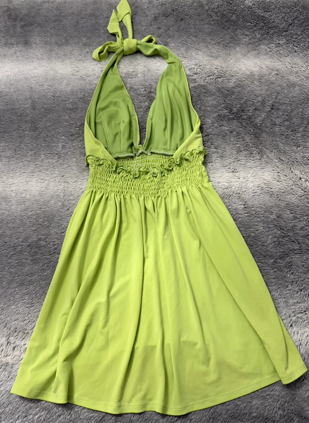 Lime Green Halter Dress - photo 2