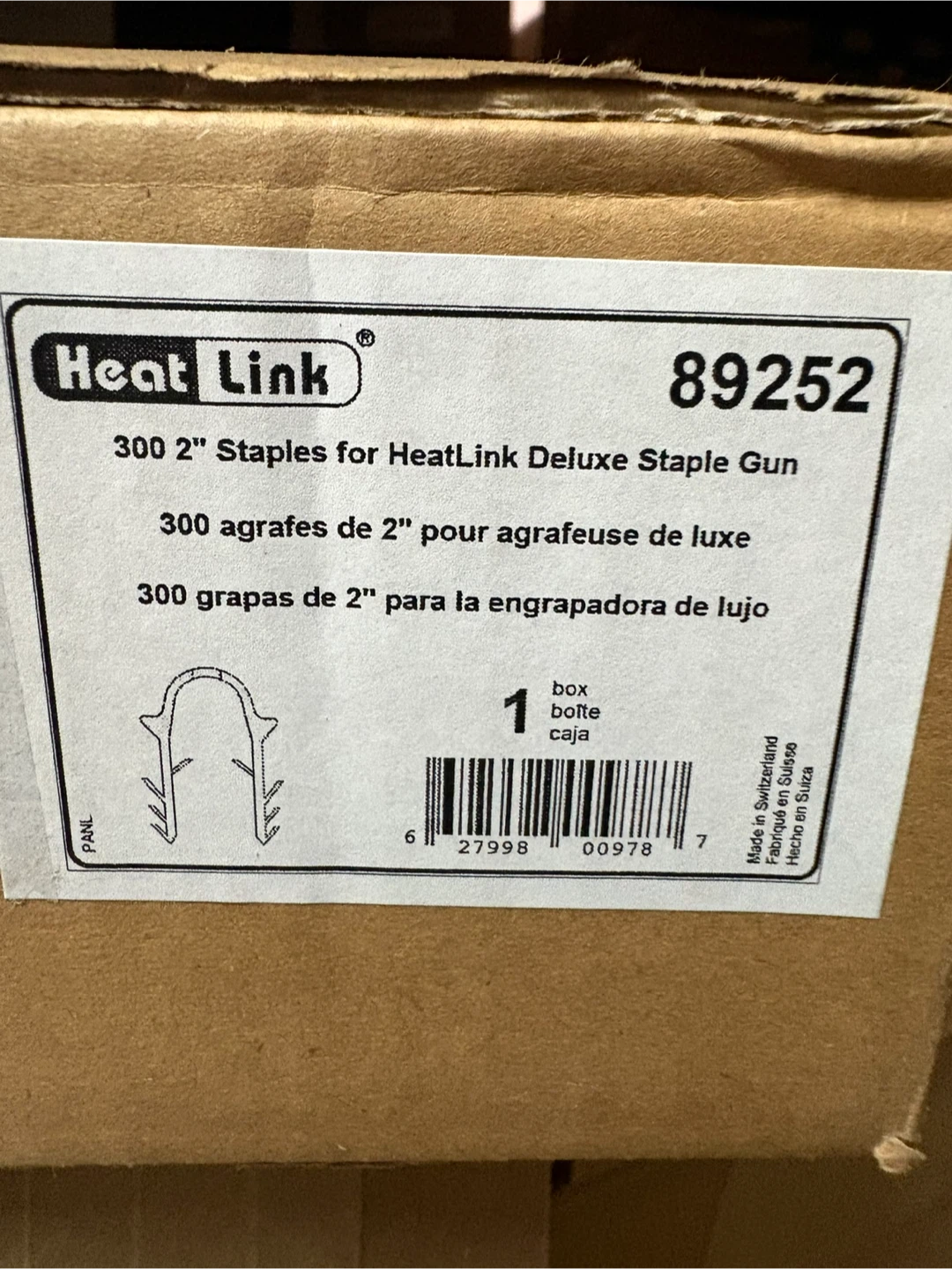 Heat Link 300 2" Staples for Deluxe Staple Gun