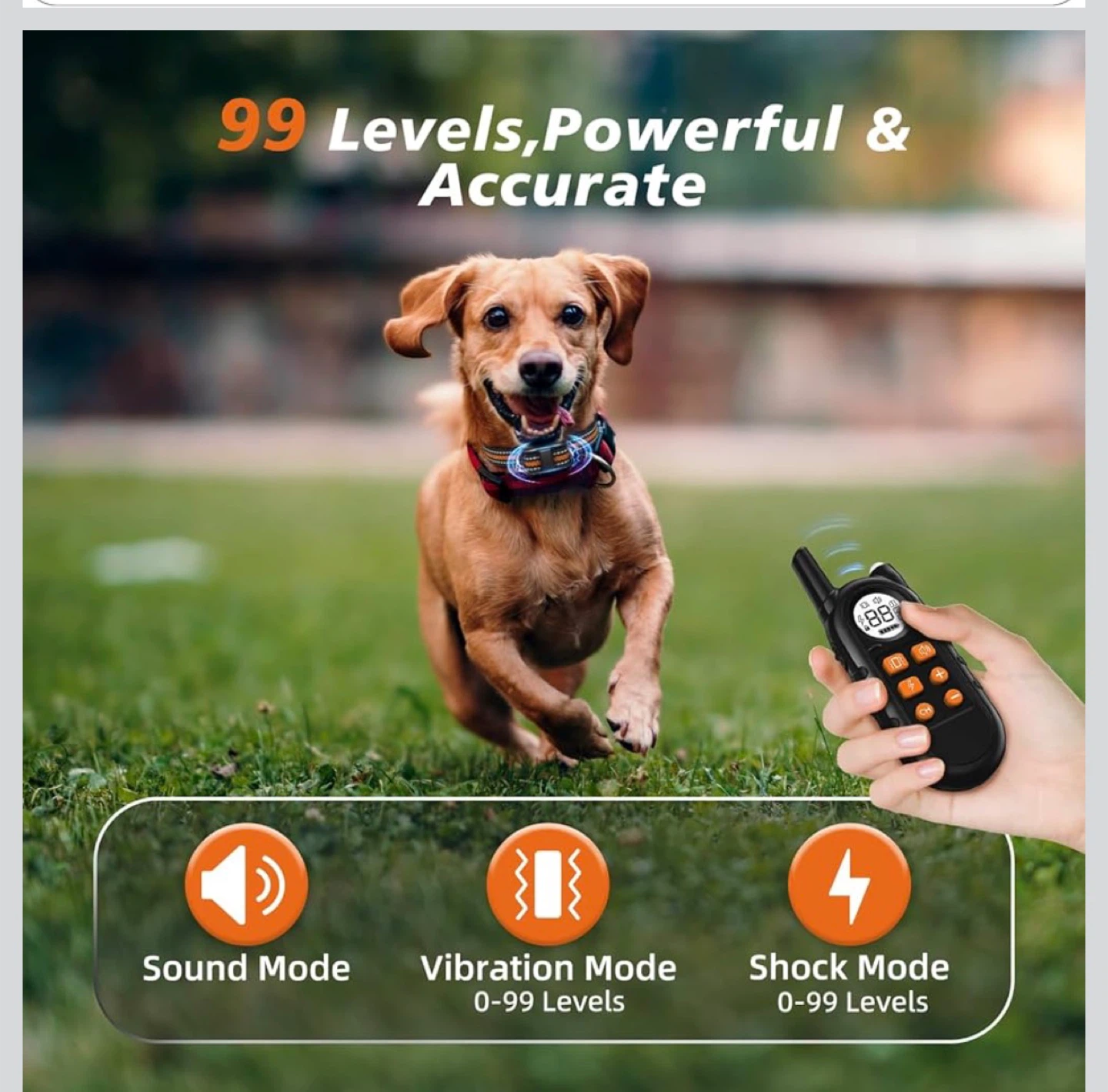 Dog Training Collar with Remote - Sound, Vibration, Shock Modes - photo 2