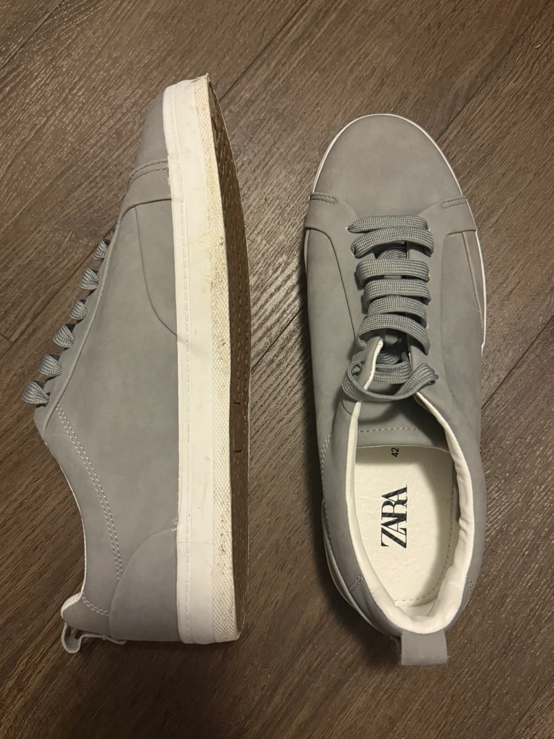 ZARA Men's Grey Sneakers Size 42 - photo 3