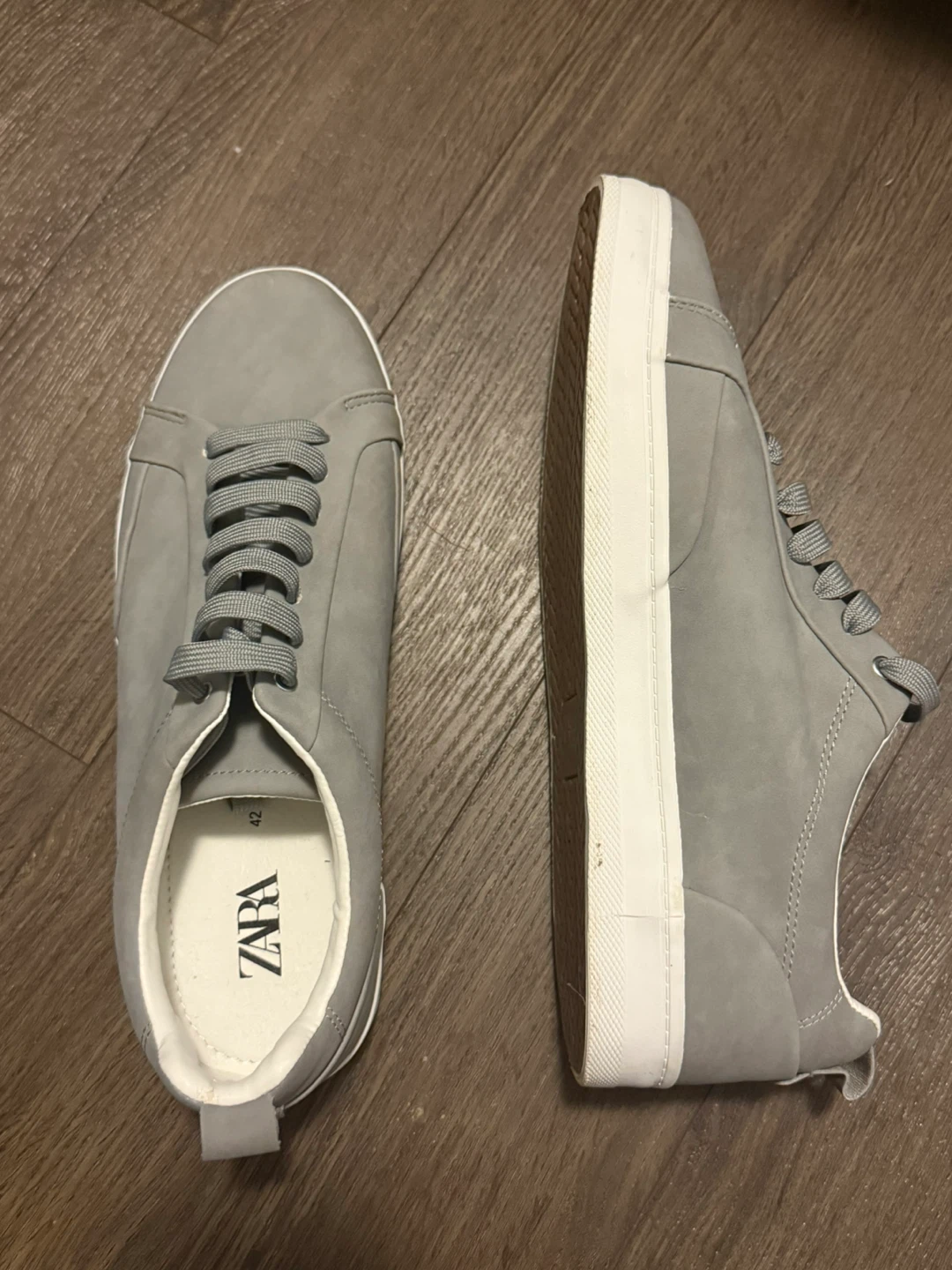 ZARA Men's Grey Sneakers Size 42 - photo 4