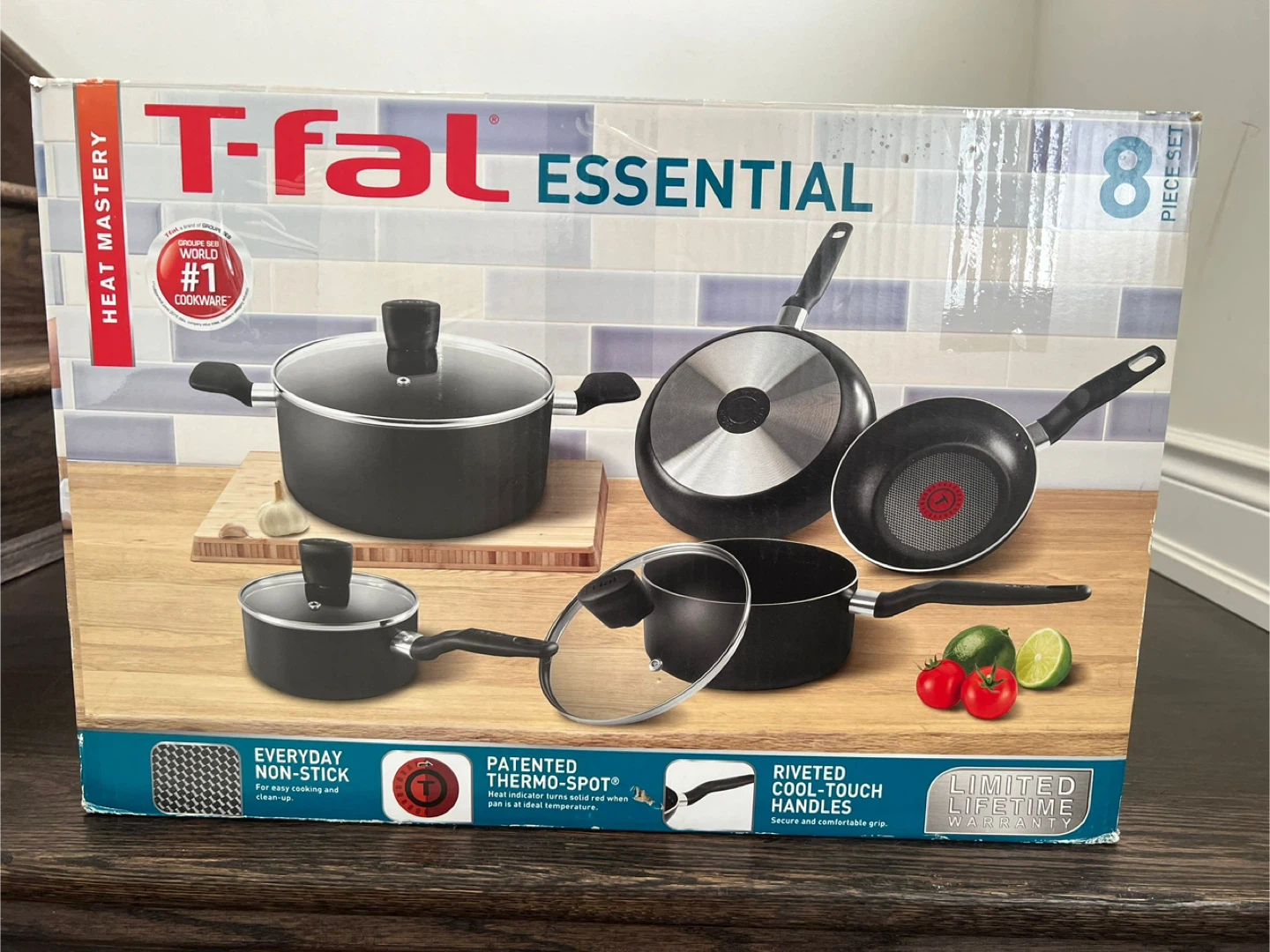 T-fal Essential 8-Piece Cookware Set