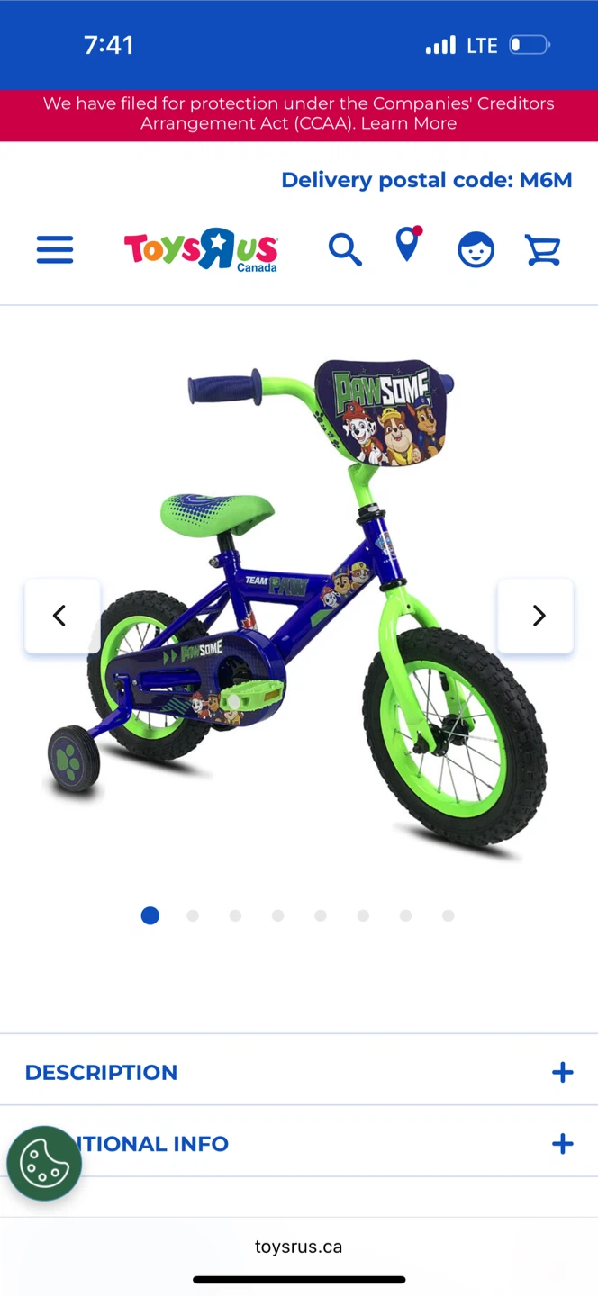 BRAND NEW!!Stoneridge Paw Patrol Bike - 12 inch