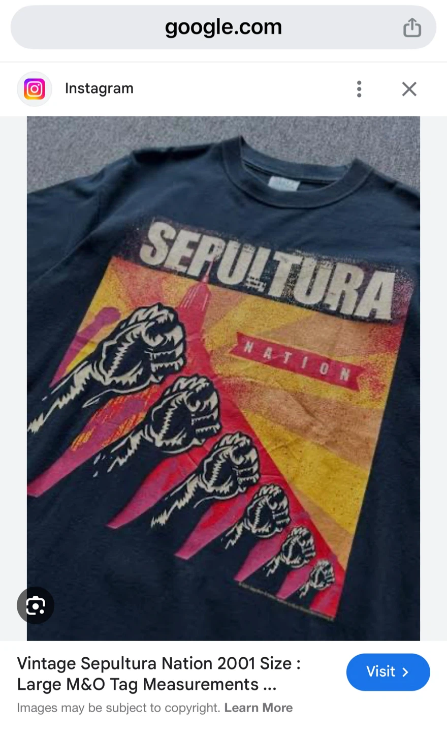 Sepultura Nation 2001 T-Shirt - photo 5