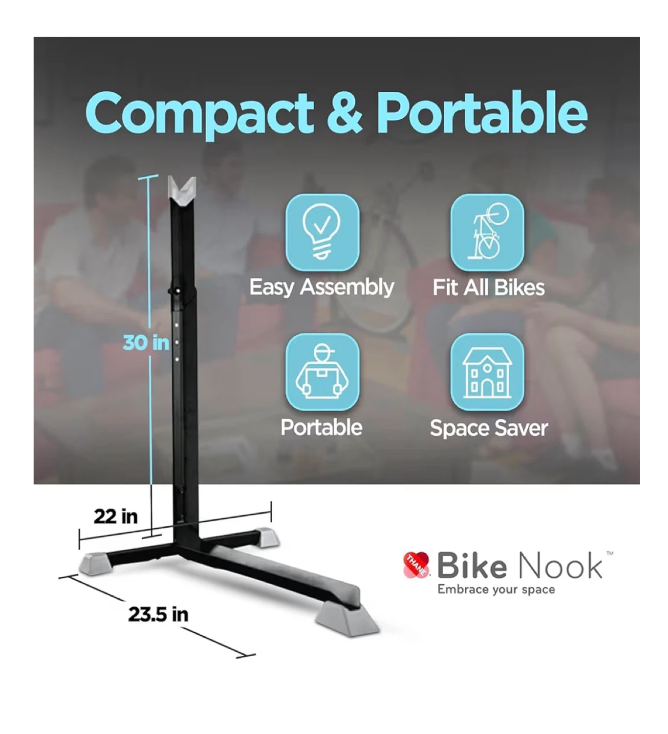 Bike Nook Vertical Bicycle Floor Stand - photo 2