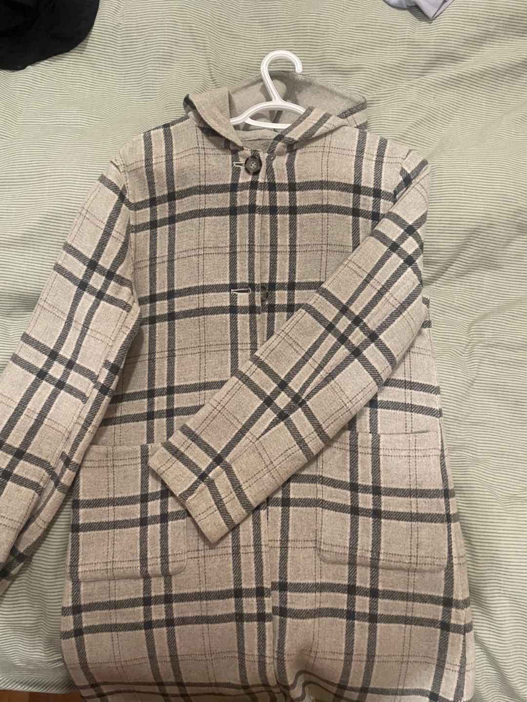 Veeko Plaid Hooded Jacket Size 36 - photo 2