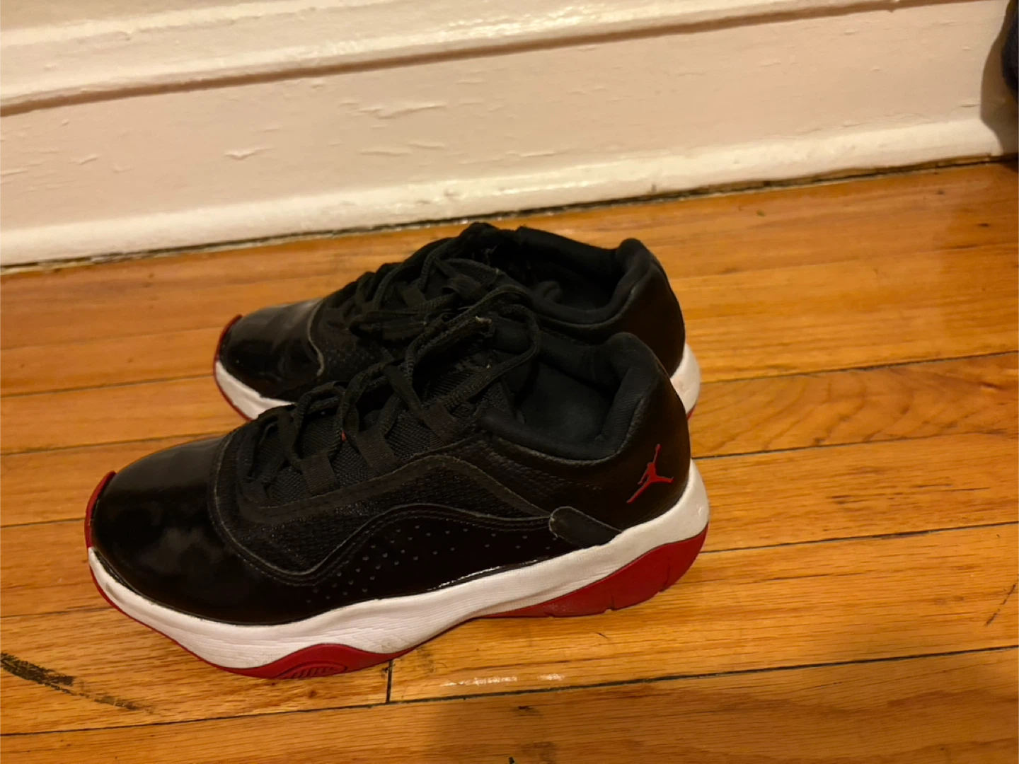 Air Jordan 11 Retro Low TD "Bred" Black Red Shoes - photo 2