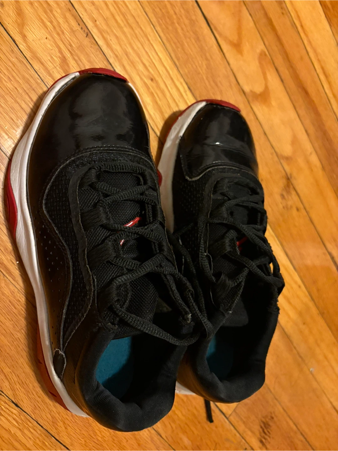 Air Jordan 11 Retro Low TD "Bred" Black Red Shoes