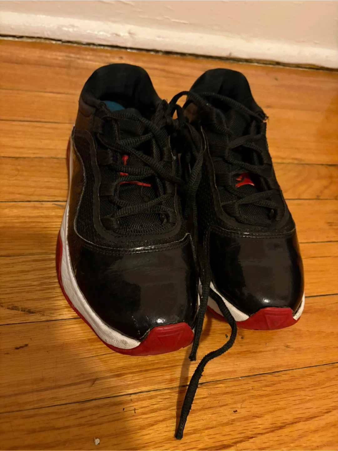Air Jordan 11 Retro Low TD "Bred" Black Red Shoes - photo 3
