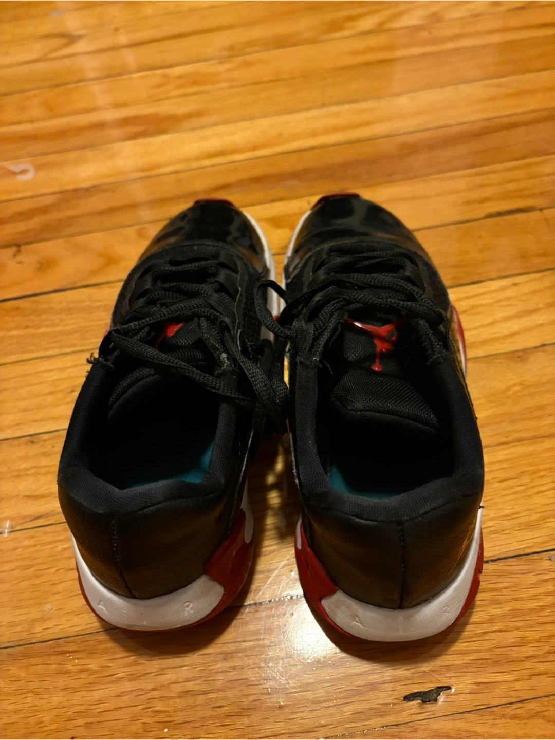 Air Jordan 11 Retro Low TD "Bred" Black Red Shoes - photo 4