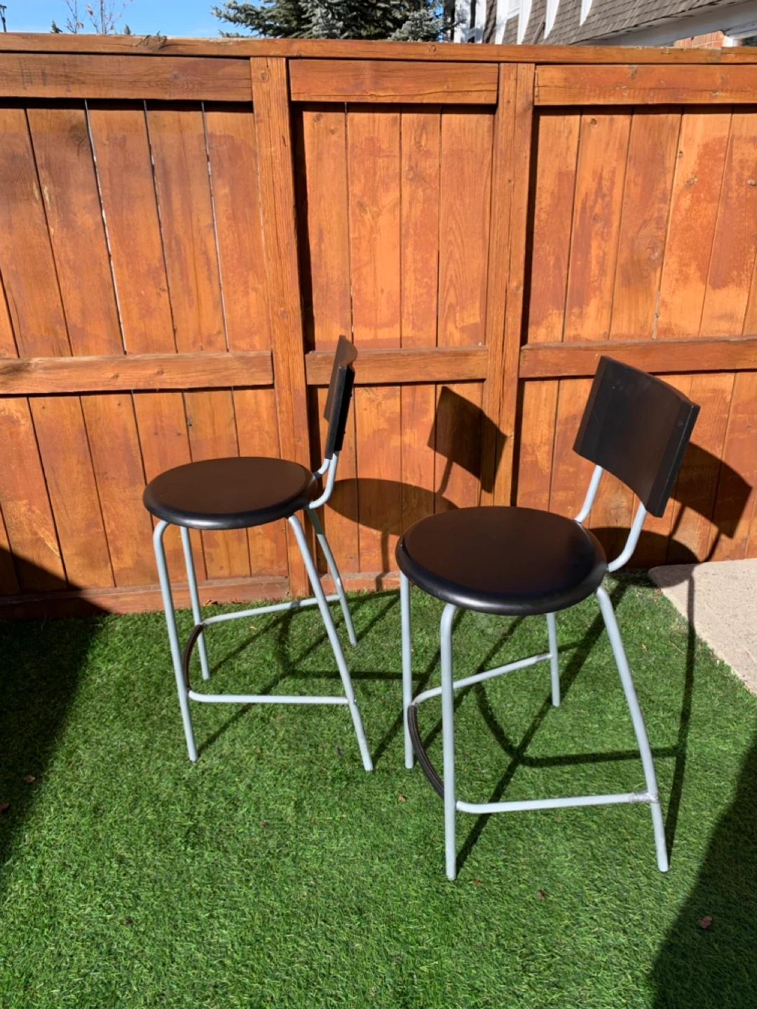 Bar Stools - Set of 2 Black - Furniture / Chairs - photo 4