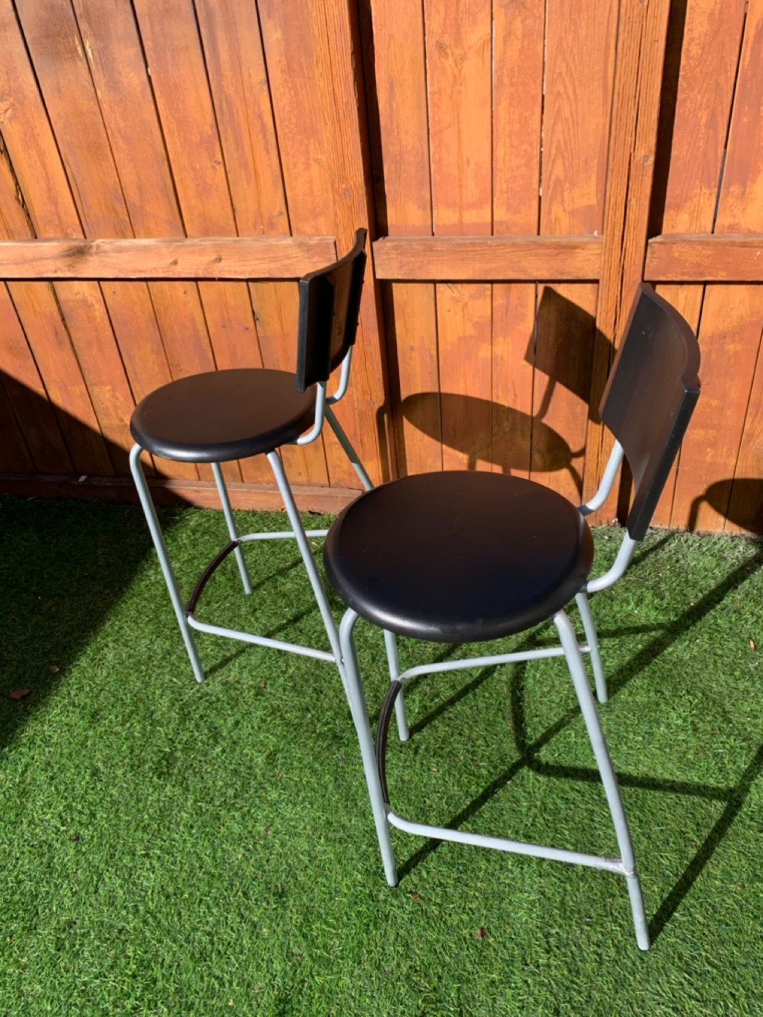 Bar Stools - Set of 2 Black - Furniture / Chairs - photo 5