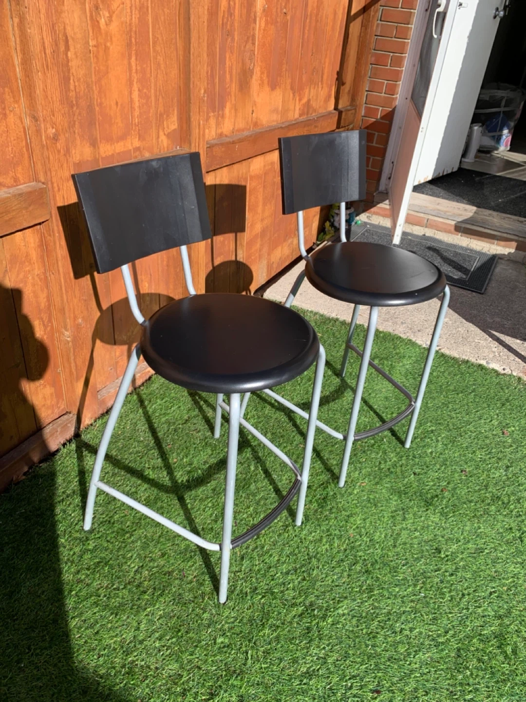 Bar Stools - Set of 2 Black - Furniture / Chairs - photo 2