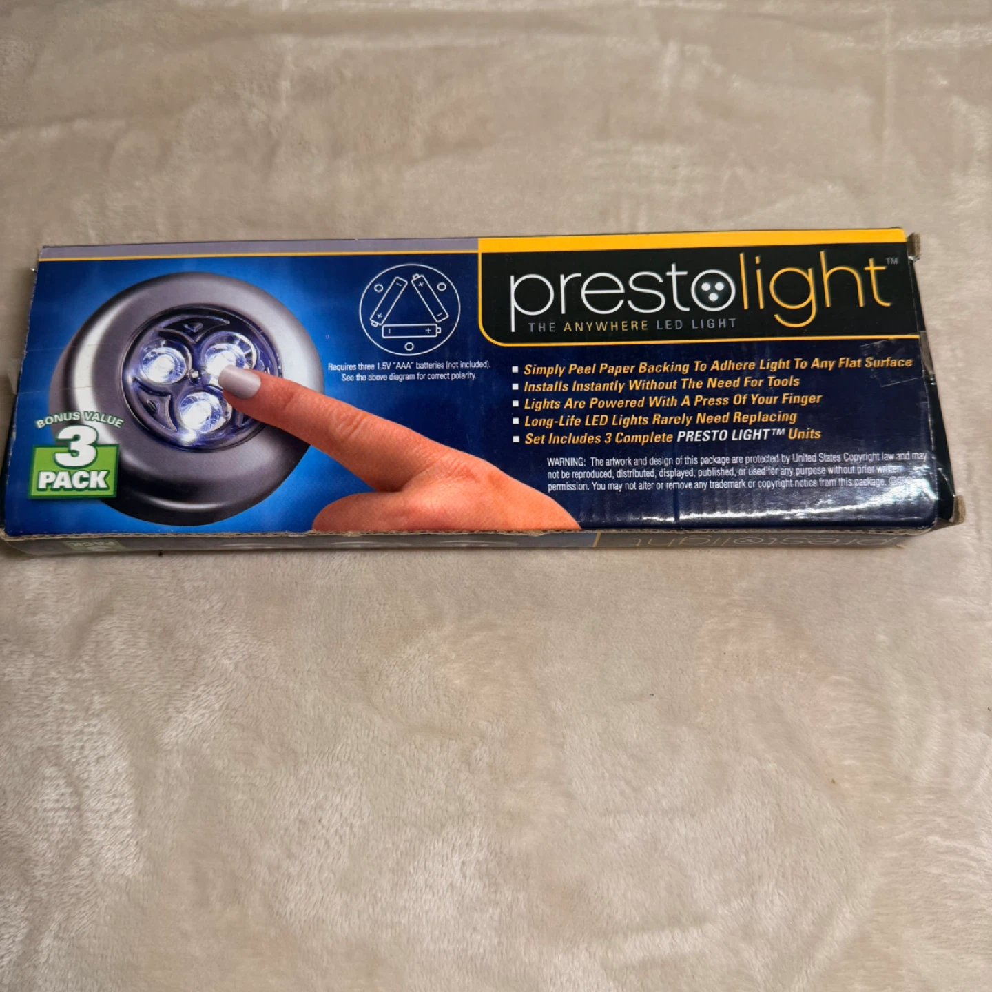 PrestoLight 3 Pack LED Puck Lights - photo 2