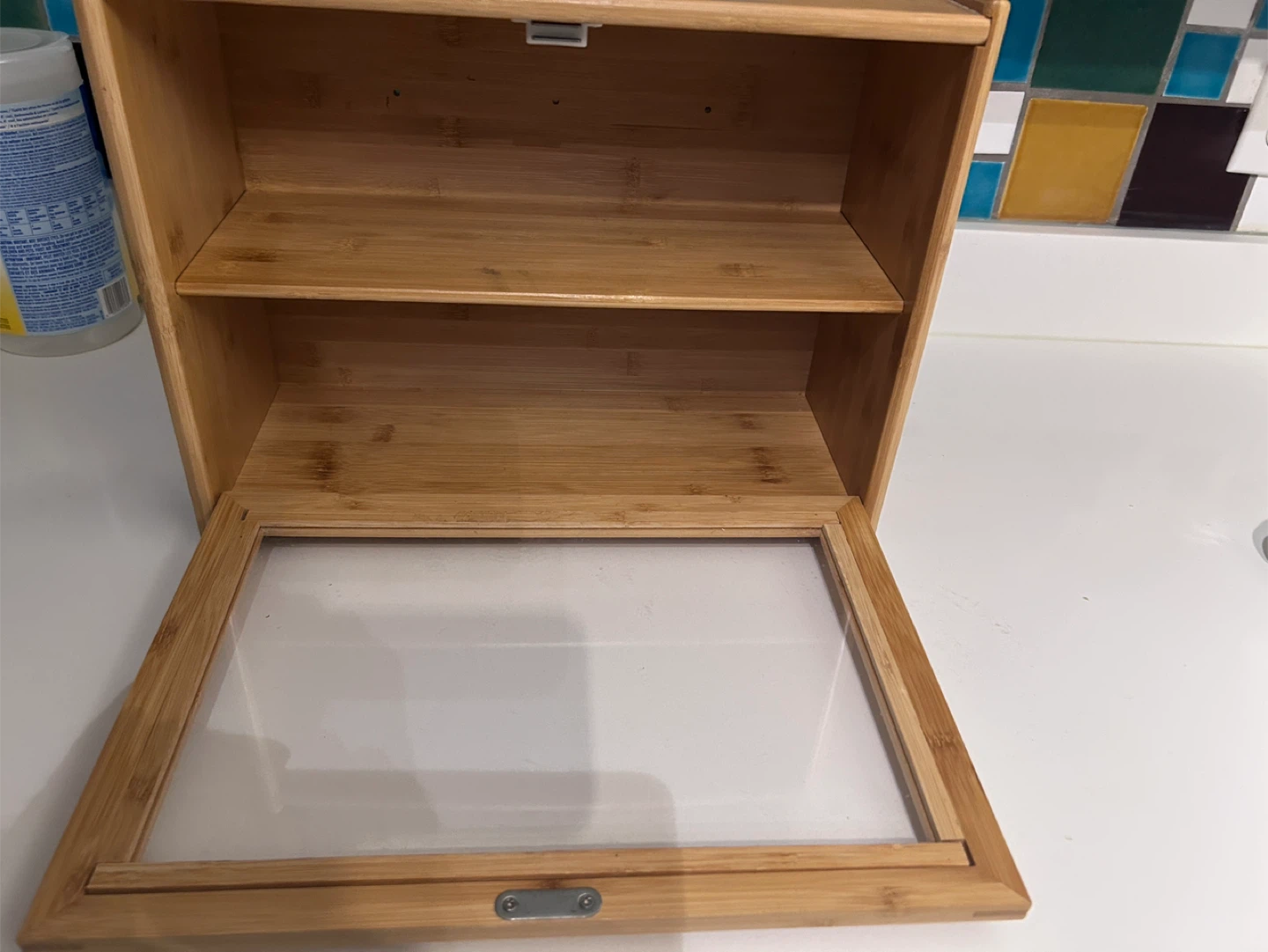 Bamboo Bread Box with Clear Door - photo 2