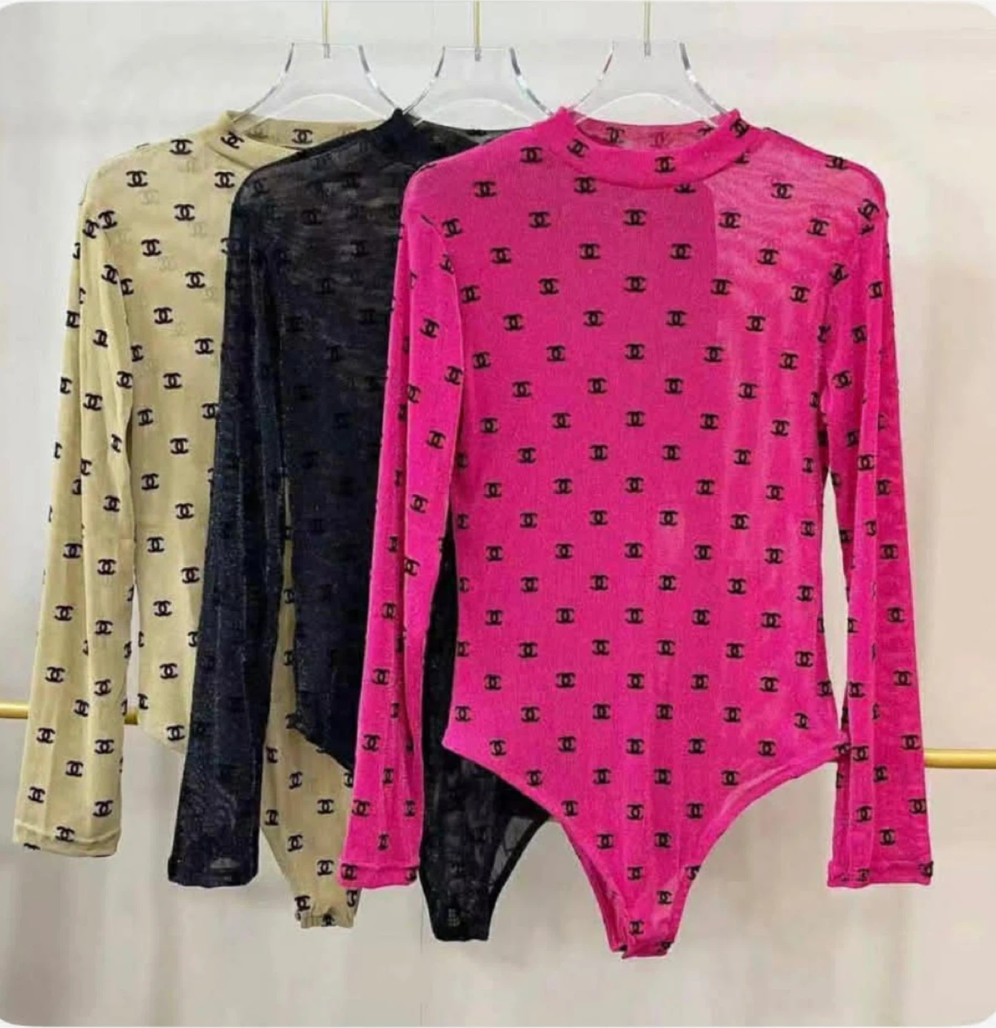 Sheer Long Sleeve Bodysuit
