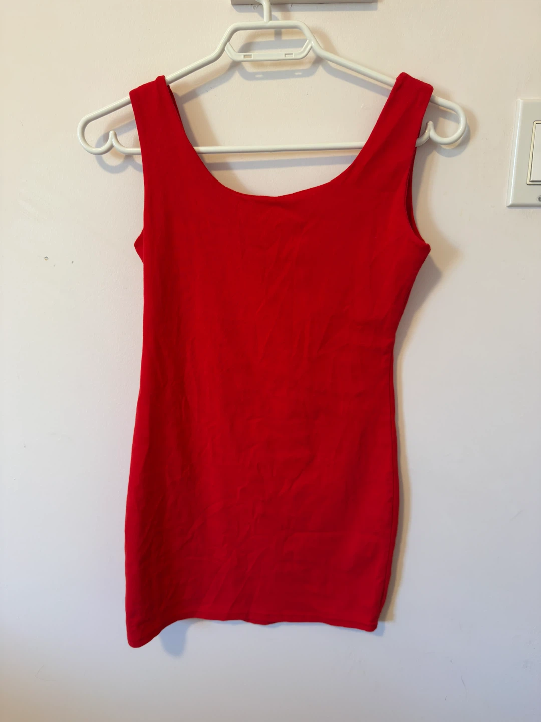 Red Sleeveless Square Neck Top dress from Korea - photo 3