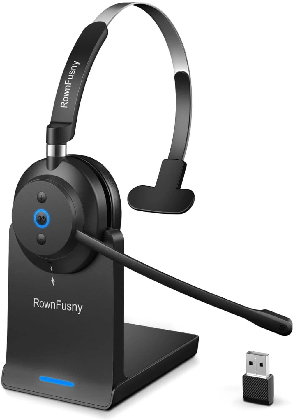 RownFusny RO3-P Bluetooth Computer Headset with Mic for Work