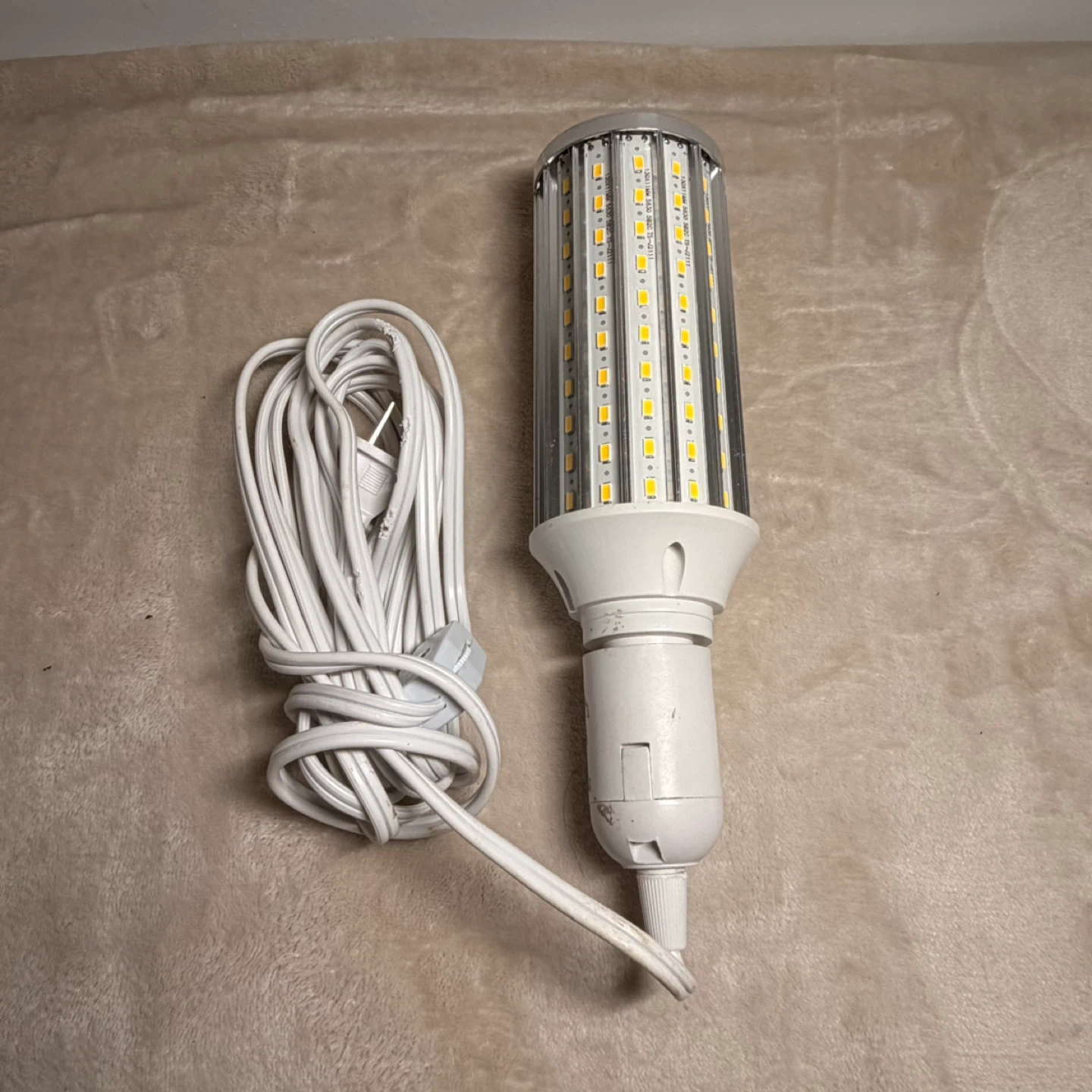 LED Corn Bulb Light with Cord and Switch