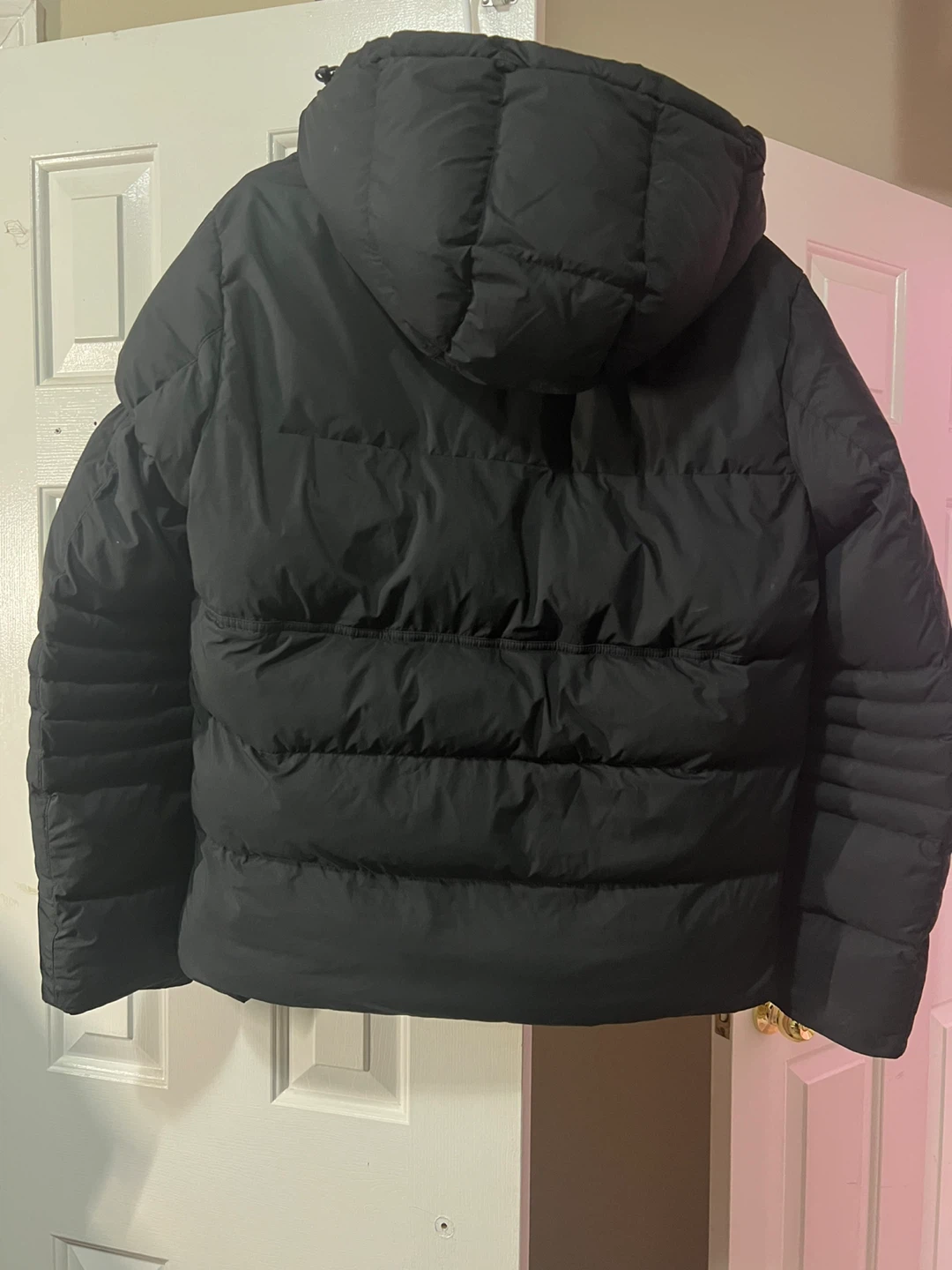 Black Puffer Jacket with Hood Numero - photo 5