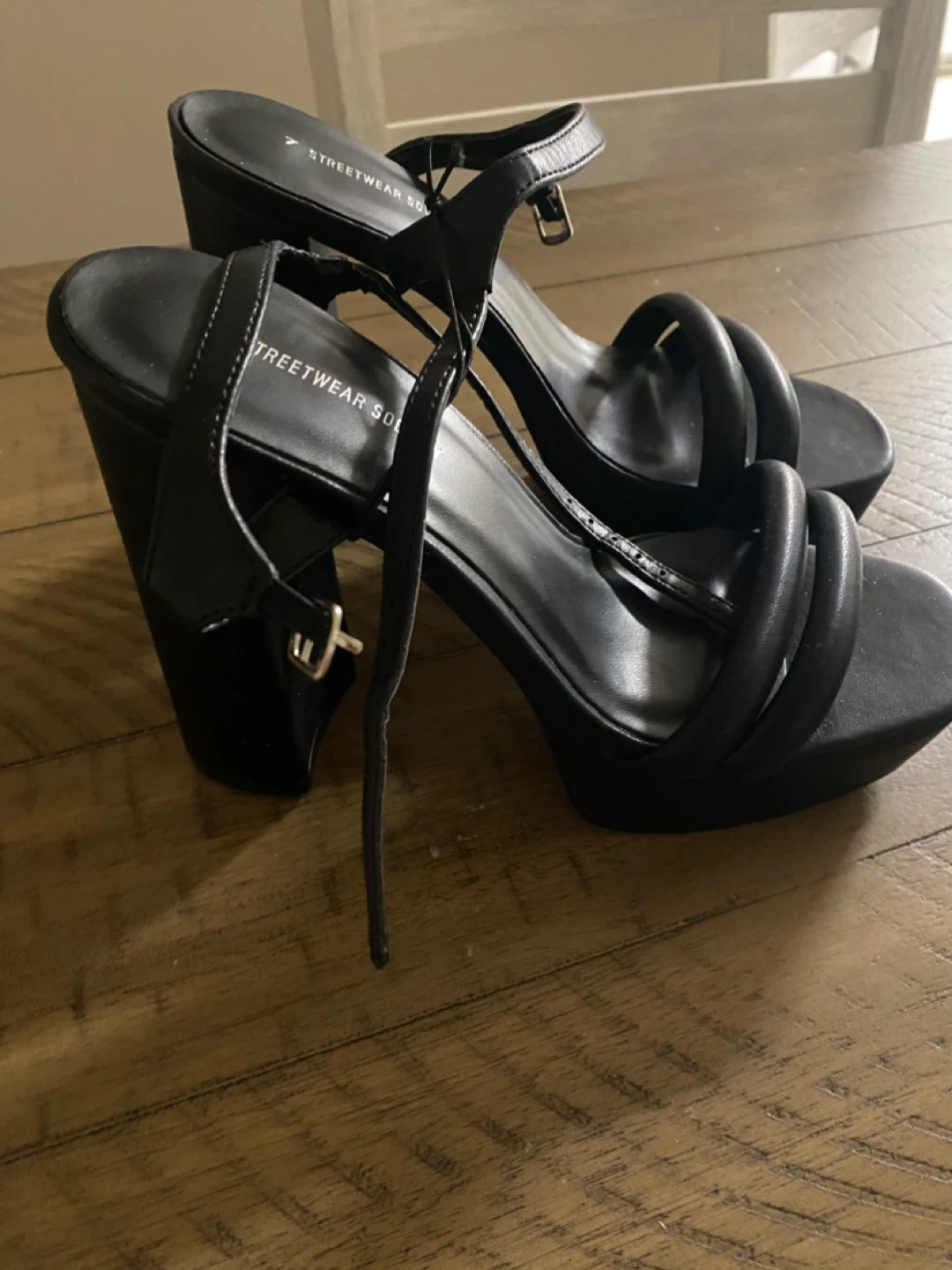 Streetwear Society Black Platform Block Heels - photo 3