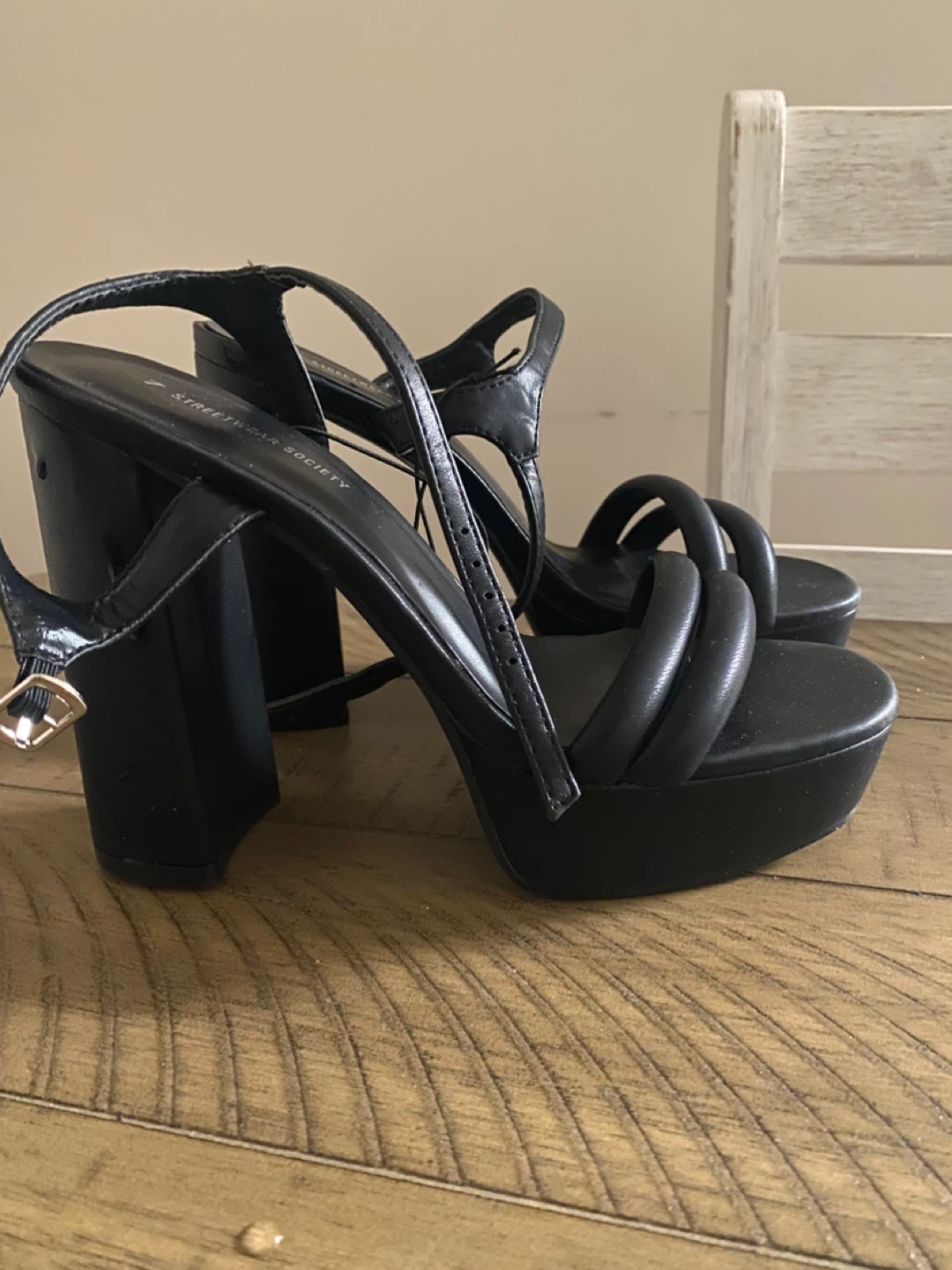 Streetwear Society Black Platform Block Heels - photo 5