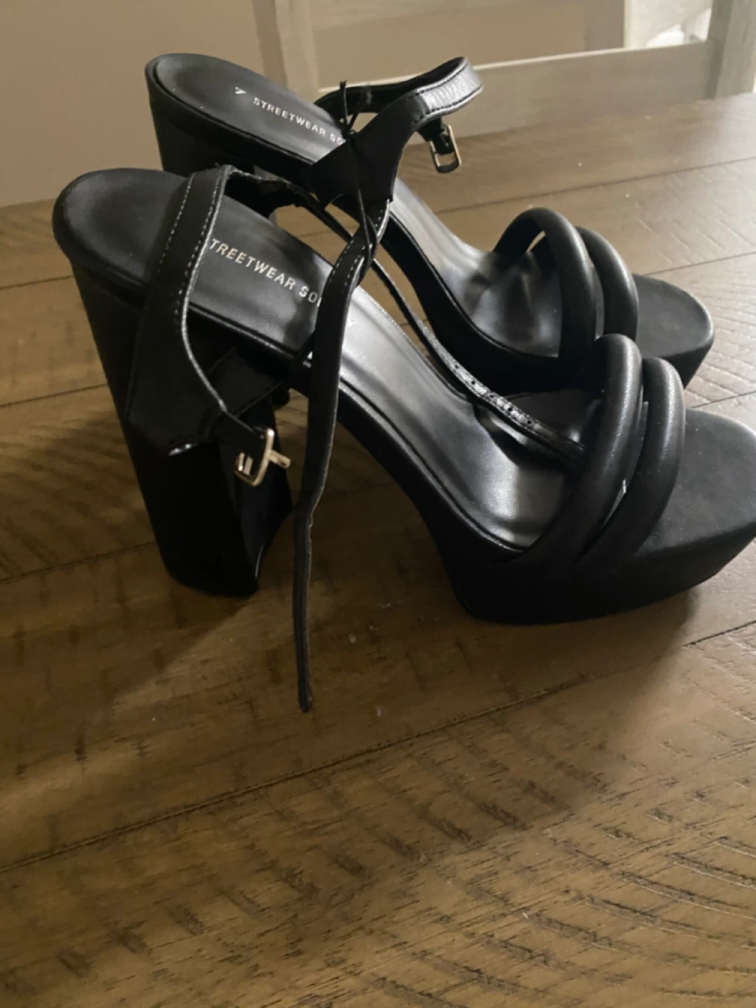 Streetwear Society Black Platform Block Heels - photo 2