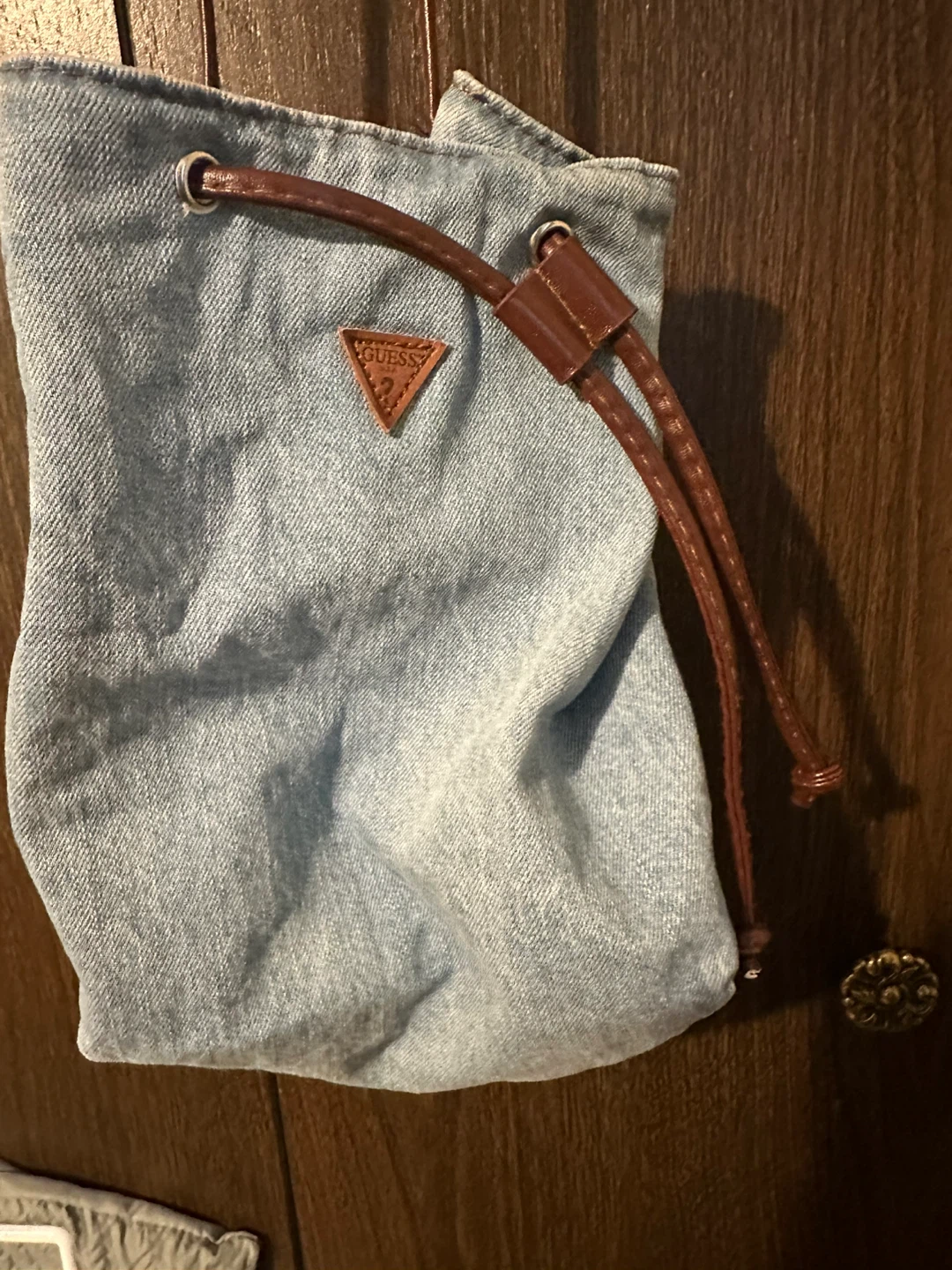 Guess Denim Drawstring  Bag - photo 2