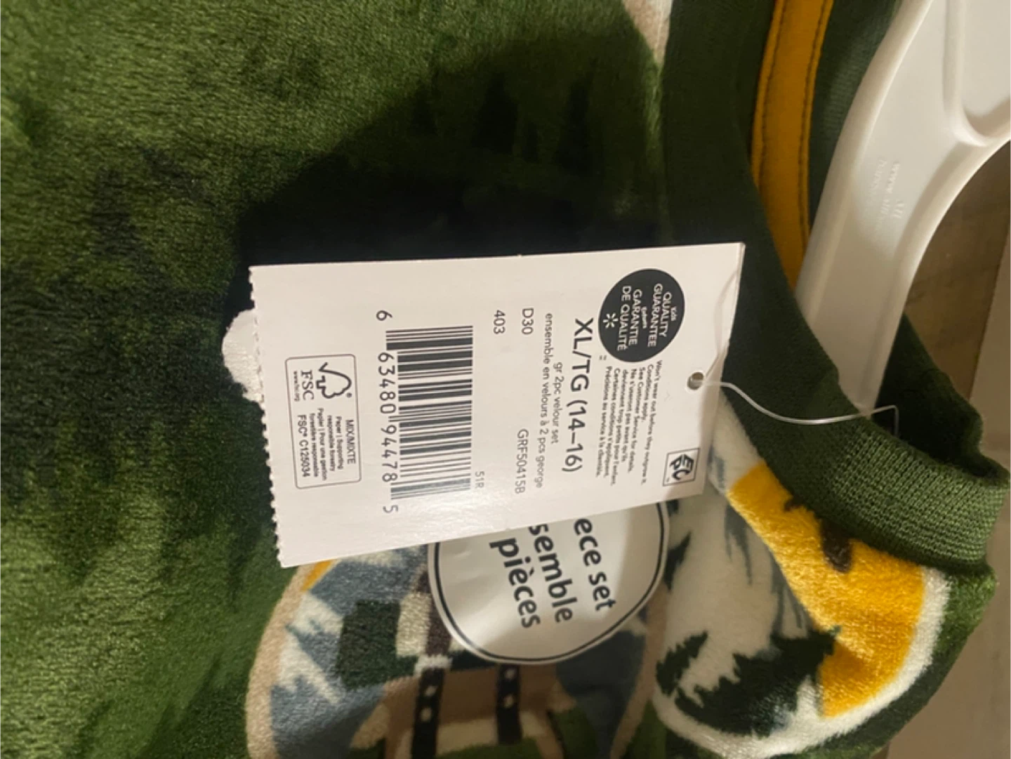 Green Pajama Set with Wilderness Graphic XL/TG (14-16) - photo 4