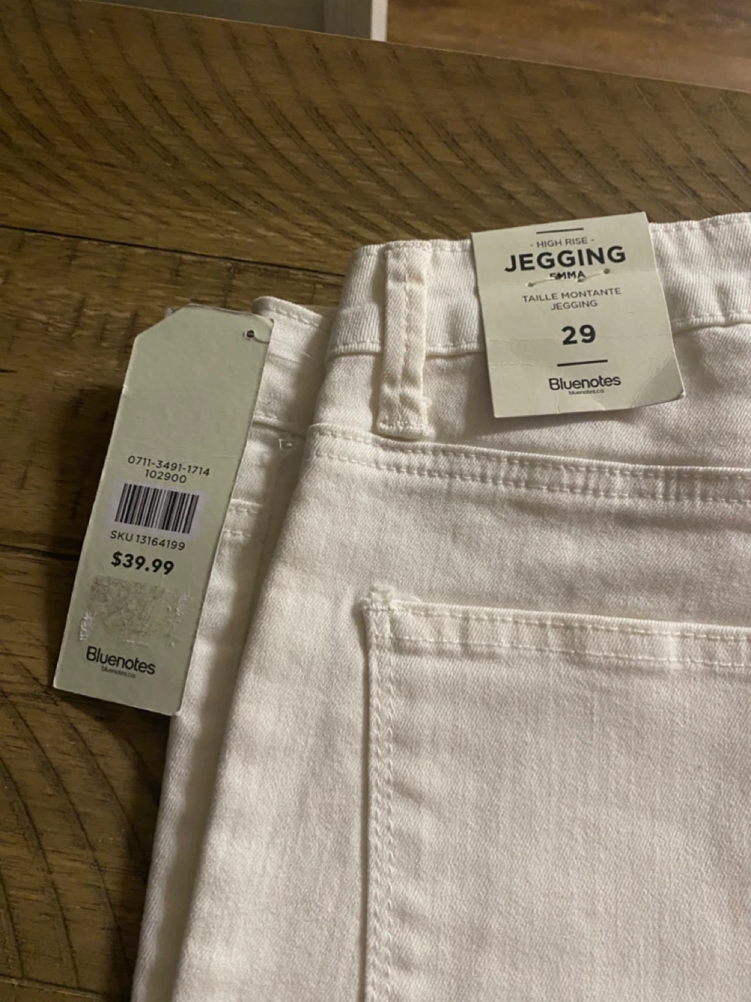 White Distressed Jeggings Size 29 - photo 3