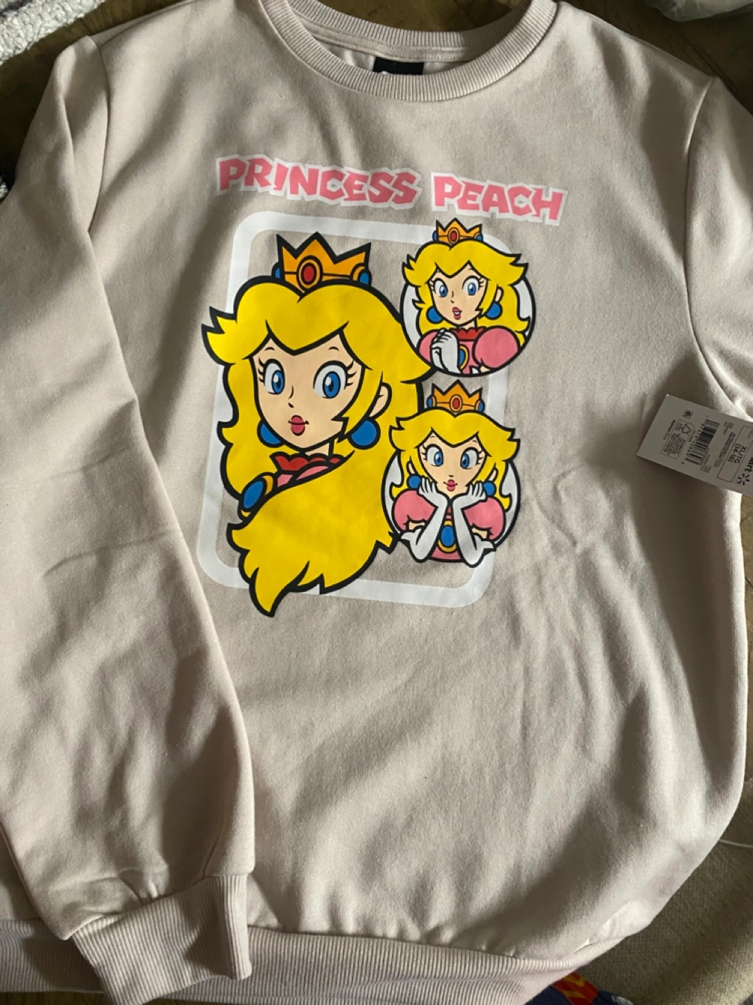 Princess Peach Super Mario Crewneck Sweatshirt