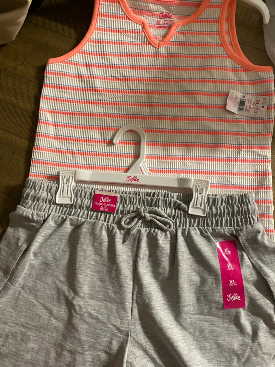 Justice Girls' Tank Top and Shorts Set - XL