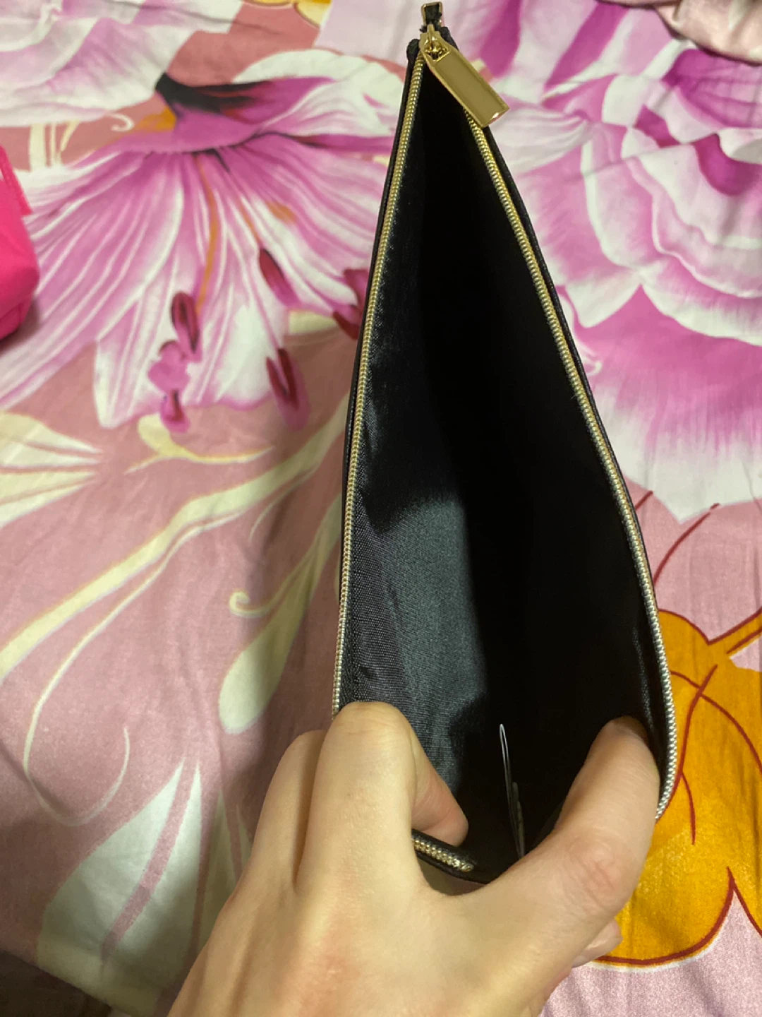 Black Faux Leather Clutch Wallet - photo 2