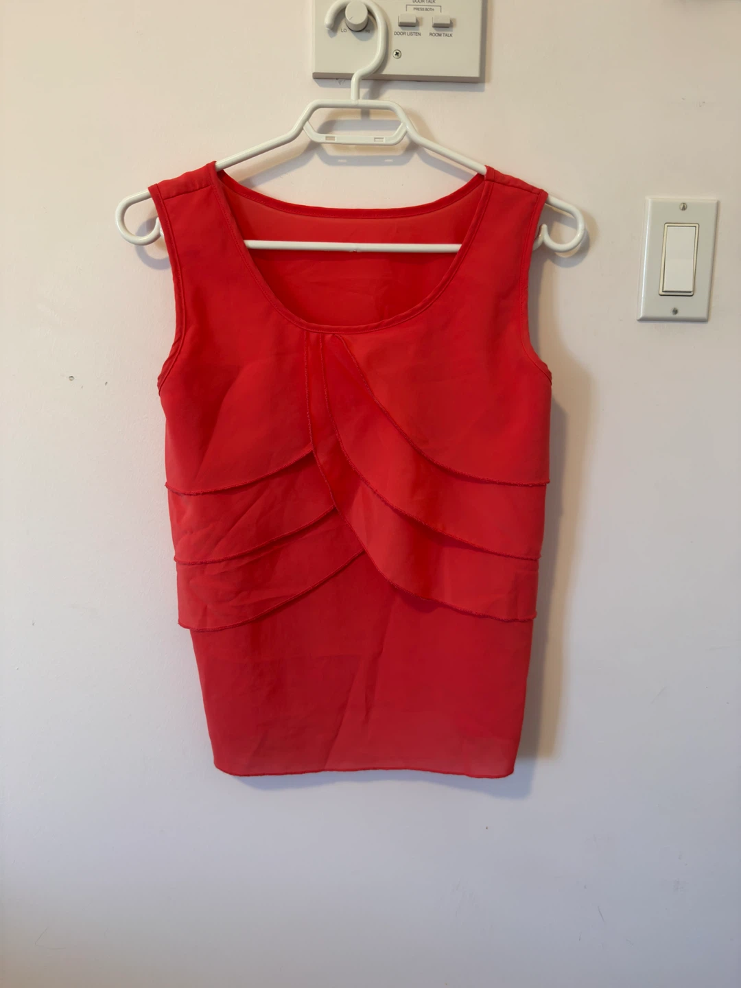 Coral Ruffle Tank Top - photo 3