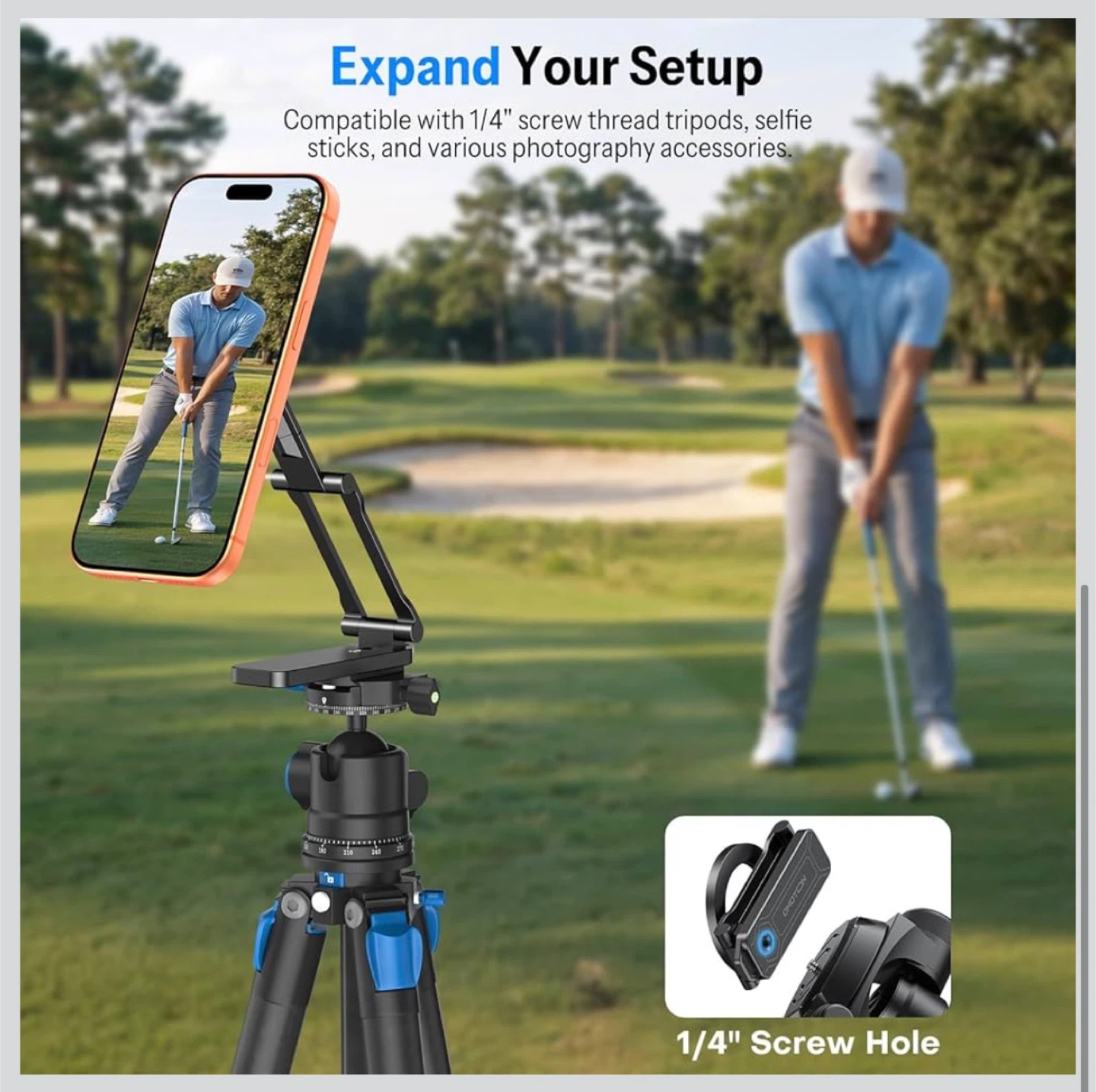 OMOTON CV08 Magnetic Golf Cart Phone Holder - photo 4