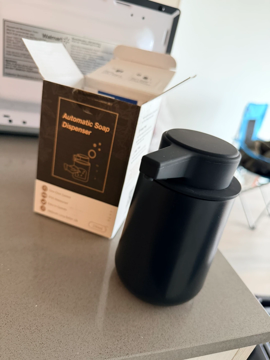 BosilunLife Automatic Soap Dispenser - Black, 350 ml - photo 2