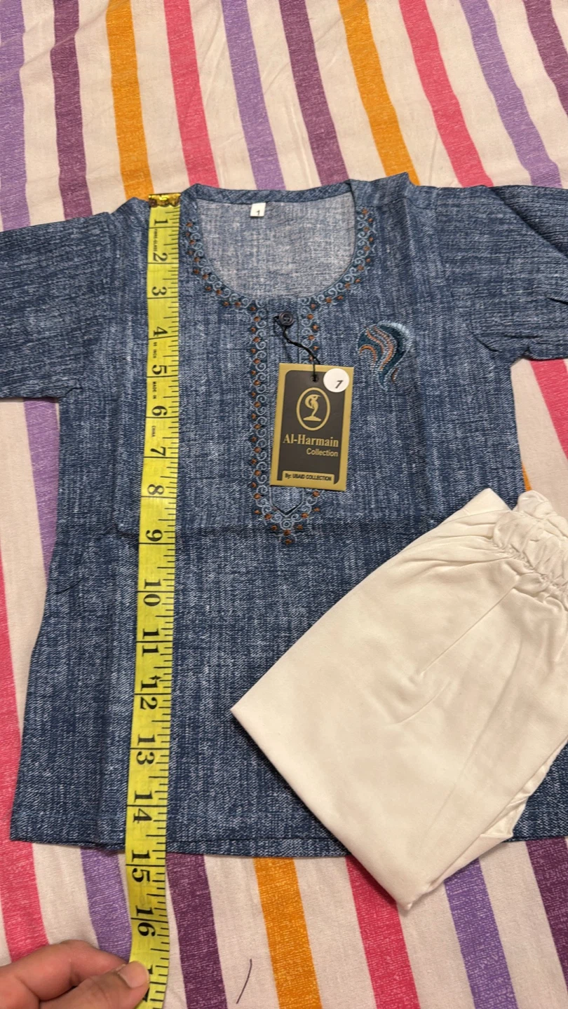 Al-Harman Collection Kids Kurta and Pants Set - photo 2