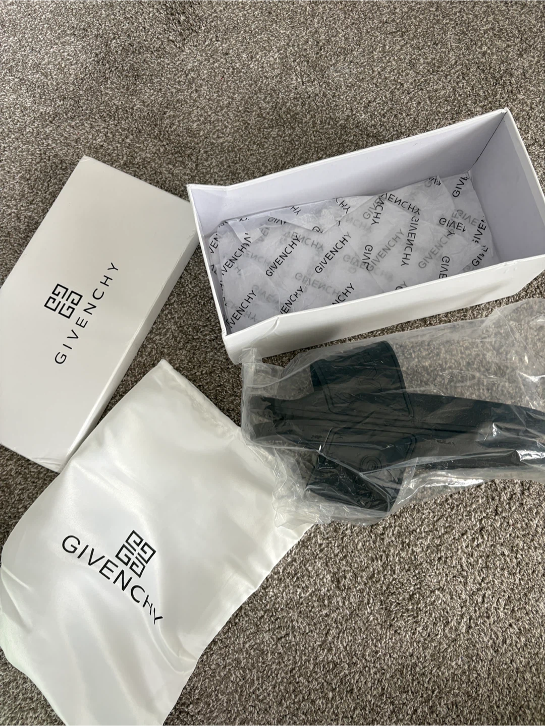 Givenchy Black Slides - Size Medium - photo 2