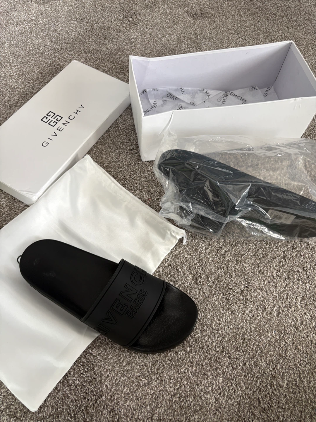 Givenchy Black Slides - Size Medium - photo 3