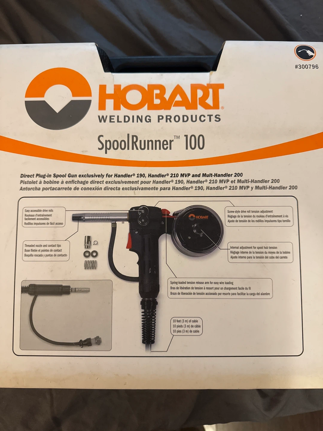 Hobart SpoolRunner 100 Direct Plug-in Spool Gun